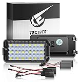 TECTICO LED Kennzeichenbeleuchtung Nummernschildbeleuchtung SMD Ultra Weiß Kompatibel mit Seat Altea Arosa Cordoba Ibiza Leon Toledo, 2 Stücke