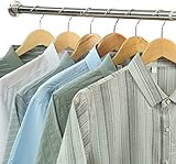 Ausziehbare Kleiderstange, 38-137 CM Garderoben-Stange der Kleiderbügel aus Edelstahl Verstellbarer Kleiderschrank Kleiderstange für Schlafzimmer