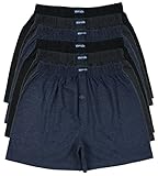 MioRalini TOPANGEBOT Boxershorts farbig weich & locker in neutralen Farben klassischen Unifarben Herren Boxershort, 6 Stück, 7XL-13