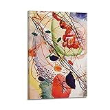 JAHER Aquarell-Druck von Wassily Kandinsky Kunstposter, Wandkunst, Malerei, Bild, Wohnzimmerdekoration, Zuhause, 30 x 45 cm