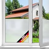 d-c-fix Fensterfolie Opal Milchglas selbstklebend 90 cm x 2,1 m - Milchglasfolie blickdichte Sichtschutzfolie - Sichtschutz für Badezimmer-Fenster, Küche - Blickschutz Folie Klebefolie G