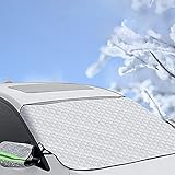 ZZWBOX Sonnenschutz Auto,Frontscheibenabdeckung Auto Sonnenschutz Block Wärme UV,Auto Sonnenschutz Frontscheibe Windschutzscheibenabdeckung für Die Meisten Autos und SUV
