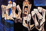 Oswaldo Guayasamin Bild abstrakte Figur Gemäldedruck wütender Mann Poster Wohnzimmer Korridor Dekor abstrakter Expressionismus Oswaldo Guayasamin Wand Bilder I30166