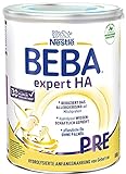 Nestlé BEBA EXPERT HA PRE Hydrolysierte Anfangsnahrung für Babys mit Allergie-Risiko, Baby-Milchpulver von Geburt an, 1er Pack (1 x 800g)