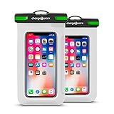 Chargeworx wasserdichte Tasche für iPhone/Samsung Galaxy Pixel Handys – 16,5 cm Größe Kapazität – Schutzpass, Dokumentenbeutel, 2 Stück, farb