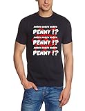 Penny !? Knock Knock - Big bang Theory ! T-Shirt Vintage Navy/Slimfit Gr.XL