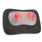 Medisana MC 840 Shiatsu-Massagekissen, mit Wärmefunktion, 4 rotierende Massageköpfe, Rotlichtfunktion, mit Fernbedienung, für Nacken, Schulter, Rücken und Beine