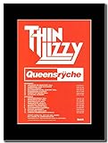 Thin Lizzy & Queensryche - UK Tour Dates 2007 Magazine Promo on a Black Mount