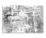 Sinus Art Abstrakt 935-120x80cm SCHWARZ-Weiss Bilder - Wandbild Kunstdruck in XXL Format - Fertig Aufgespannt – TOP - Leinwand - Wand Bild - Kunst Bild - Wandbild abstrakt XXL
