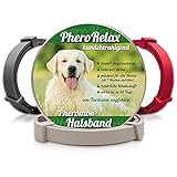 PheroRelax Hundehalsband mit Pheromonen I Wirkt 60Tage I Beruhigungshalsband für Hunde I Natürliches Beruhigungsmittel für Hund bei Angst, Stress und Aggressivität I Welpen und Erwachsene Hunde