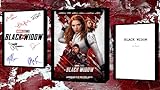 AllStarMedia Black Widow Script Screenplay mit Autogrammdruck und Filmposter – für Damen und Herren mit Unterschrift