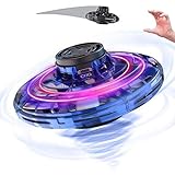 Mini-Drohne UFO Flynova Fliegen Fidget Spinner Handbetriebene Induction Flugzeugspielwaren für Kinder Quadrocopter Dron Juguetes Dropship,Blau