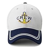 Captain Hat & First Mate | Passende Skipper Bootfahren Baseballkappen | Nautische Marine Sailor Navy Hüte, Crew, Einheitsgröße