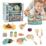 Hearthxy Töpfe und Pfannen Spielset für Kinder,Kinderküche Spielset | Kochgeschirr Töpfe und Pfannen Spielset mit Kochen, Küchenspielzeug für Kinder