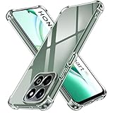 ivoler Klar Silikon Hülle für Honor 200 Smart/Honor X7C 4G (Nicht für Honor 200) mit Stoßfest Schutzecken, Dünne Weiche TPU Transparent Schutzhülle Durchsichtige Handyhülle Kratzfest Case C