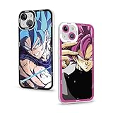 2 Stück Handyhülle für Huawei P30 Pro 6.47'' Anime Dragonball Z Super Z DBZ Son Goku Manga Hülle mit Karikatur Schön Muster Colour Schutzhülle Stoßfest TPU Silikon Schutz der Linse Case, Transparent2