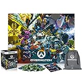 Overwatch: Heroes Collage | 1500 Teile Puzzle | inklusive Poster und Tasche | 85 x 58 | für Erwachsene und Kinder ab 14 Jahren | ideal für Weihnachten und Geschenk | Spiel-Artwork Motiv