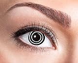 Eyecatcher 84095241-w04 - Farbige Kontaktlinsen, 1 Paar, Wochenlinse, Schwarz, Karneval, Fasching, Halloween