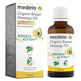 Medela Bio-Brustmassageöl für stillende Mütter | Linderung von Brustspannen und Völlegefühl | Natürliche Formel mit nährenden Inhaltsstoffen I Wärmende Linderung