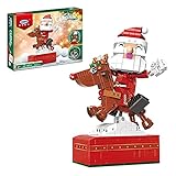 JOYFLY Weihnachtsmann Rentier Spieluhr - Weihnachten Bausteine Bauset Modell Kompatibel mit Lego Creator Weihnachten - 442 Teile