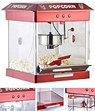 Rosenstein & Söhne Popcornmaschine Gastro: Profi-Gastro-Popcorn-Maschine mit Edelstahl-Topf, 800 Watt (Popcorn Machine, Popcornmaschine Gastronomie, Zuckerwatte)