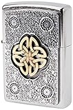 Zippo 207 Celtic Knot-Street Chrome Feuerzeug, silber,