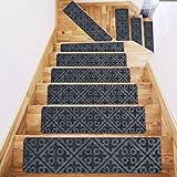 Umweltschutz-PVC-Treppenmatten, Selbstklebende Treppenstufenmatten, nicht klebende Teppichbodenmatten, rutschfeste Fußmatten