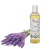 Verana Lavendel Massage-Öl, Naturkosmetik Körper-Öl, Alle Haut, Pflegende Massage, Aromatherapie, Anti Aging (small, 250 ml)