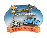 Zugspitze Top of Premium Magnet aus Poly Souvenir Germany !!