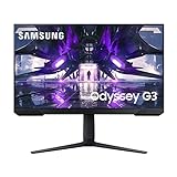 Samsung Odyssey Gaming Monitor G3A LS27AG304NR, 27 Zoll, VA-Panel, Full HD-Auflösung, AMD FreeSync Premium, Reaktionszeit 1 ms, Bildwiederholrate 144 Hz, Schwarz