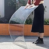 Transparente Polycarbonat-Dachplane für Überdachung, Carport, Stadien, Busunterstände, 1 x 7