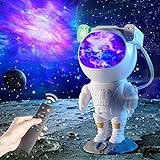 Dienmern LED-Sternenhimmel Projektor Astronaut, Galaxy Light mit Fernbedienung und Timer, Sternenprojektor Kinder und Erwachsene, Smart Star Projector Weiß, Sternlichtprojektor