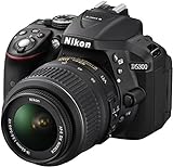 Nikon D5300 Digital SLR Camera with 18-55mm VR Lens Kit - Black (24.2 MP) 3.2 inch LCD with Wi-Fi and GPS (Certified Refurbished)