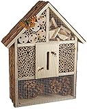 CULT at home Insektenhotel groß - fertig mit Füllmaterial - Gartendeko H 39 cm