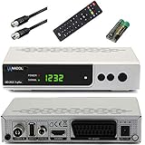 Anadol HD 202c Plus Kabel Receiver mit AAC-LC, PVR Aufnahmefunktion, Timeshift - digital HDTV [Umstieg Analog auf Digital] (HDTV, DVB C C2, HDMI, SCART, Mediaplayer, USB) + Anschlusskabel schwarz