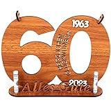 LIGHTNETSEE Holzschild Gästebuch Geburtstag Holz Hochwertiges Holz und DIY Ideen 2023 Holz Schild Gästebuch Geburtstag Jubiläum Deko Zahlen Jahre mit Jahreszahlen (60)