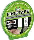 Frog Tape 631-00 FrogTape Abklebeband – Malerkreppband mit Paint-Block Technologie – Kreppband für saubere Kanten beim Streichen & Lackieren – 24mm x 41m, grün