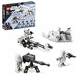 LEGO 75320 Star Wars Snowtrooper Battle Pack, Sammelbares Spielzeug zum Bauen für Kinder, Jungen und Mädchen ab 6 Jahren, mit 4 Figuren, Waffen und Düsenschlitten, Geschenk für Fans