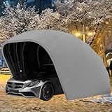 Zusammenklappbarer Mobiler Carport, Vollautomatischer Tragbarer Garagen-Autoschutz Aus Edelstahl, Einziehbare Autogaragen-Markise, Langlebige Regensichere Markise, Schützt Das Auto Vor Jedem W