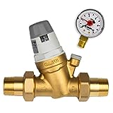 Stabilo-Sanitaer Wasserdruckminderer 1 1/4 Zoll DN32 Druckminderer für Wasser, Druckminderungsventil, Druckregler Hausanschluss