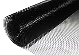 Profishop-Bremen Volierendraht SCHWARZ beschichtet Drahtgitter 50 cm hoch Drahtgeflecht Zaun Maschendrahtzaun Kaninchenzaun Hasendraht (Maschenweite 19x19 mm)
