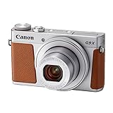 Canon PowerShot G9 X Mark II Kompaktkamera (20,1 MP, 7,5cm (3 Zoll) Display, DIGIC 7, optischer Bildstabilisator, Full-HD, WLAN, NFC, Bluetooth, Blendenautomatik; Zeitautomatik, 1080p), Silber
