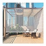 Transparente Rollläden, Draussen UV-Schutz PVC Transparent Rollos, Wasserdicht Partition Vorhang Zum Terrasse Balkon Deck, PENGFEI (Farbe : Klar, Größe : 1.2X1.8M)