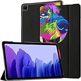 Hülle für Samsung A7 2020 Pop Art Hund Bunte Fit Samsung Galaxy Tab A7 10,4 Zoll 2020 Kompatibel mit Galaxy A7 Hülle Tablet Pu-Lederhülle