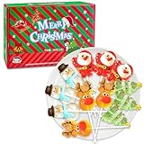 Weihnachts Süßigkeiten, Weihnachts Zuckerstangen Essbar, Weihnachtsmann Süßigkeiten, Süßigkeiten Adventskalender, Einzeln Verpack