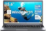 SGIN Laptop 15,6 Zoll, 24 GB RAM 512 GB SSD Windows 11 Notebook, Celeron N5095, Up to 2.8 GHz, 1920 x 1080, 2.4/5.0 G WiFi, Bluetooth 4.2, erweiterbarer Speicher 512 GB TF