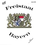 Auto-Aufkleber - FREISTAAT BAYERN - Gr. ca. 9,5 x 12cm (301446) Wappen Landeszeichen Flagge