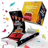 «BOOM!» Geburtstagskarte - Black Cake, Surprise Explosion Karte mit Konfetti für Frau Mann Kollegen, Kinder.