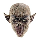 Qlan Halloween Horror Maske Latex Tierkopf Maske für Halloween Party Kostüm Dekorationen