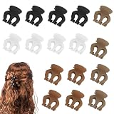 16 Stück Kunststoff Haarspangen, Kleine Haarkrallen Clips Octopus Haarkrallen Clip, Matte Haarklammern, Rutschfeste Niedlich Haarspangen für Dünnes Haar Dickes Haar (1.37 Zoll)